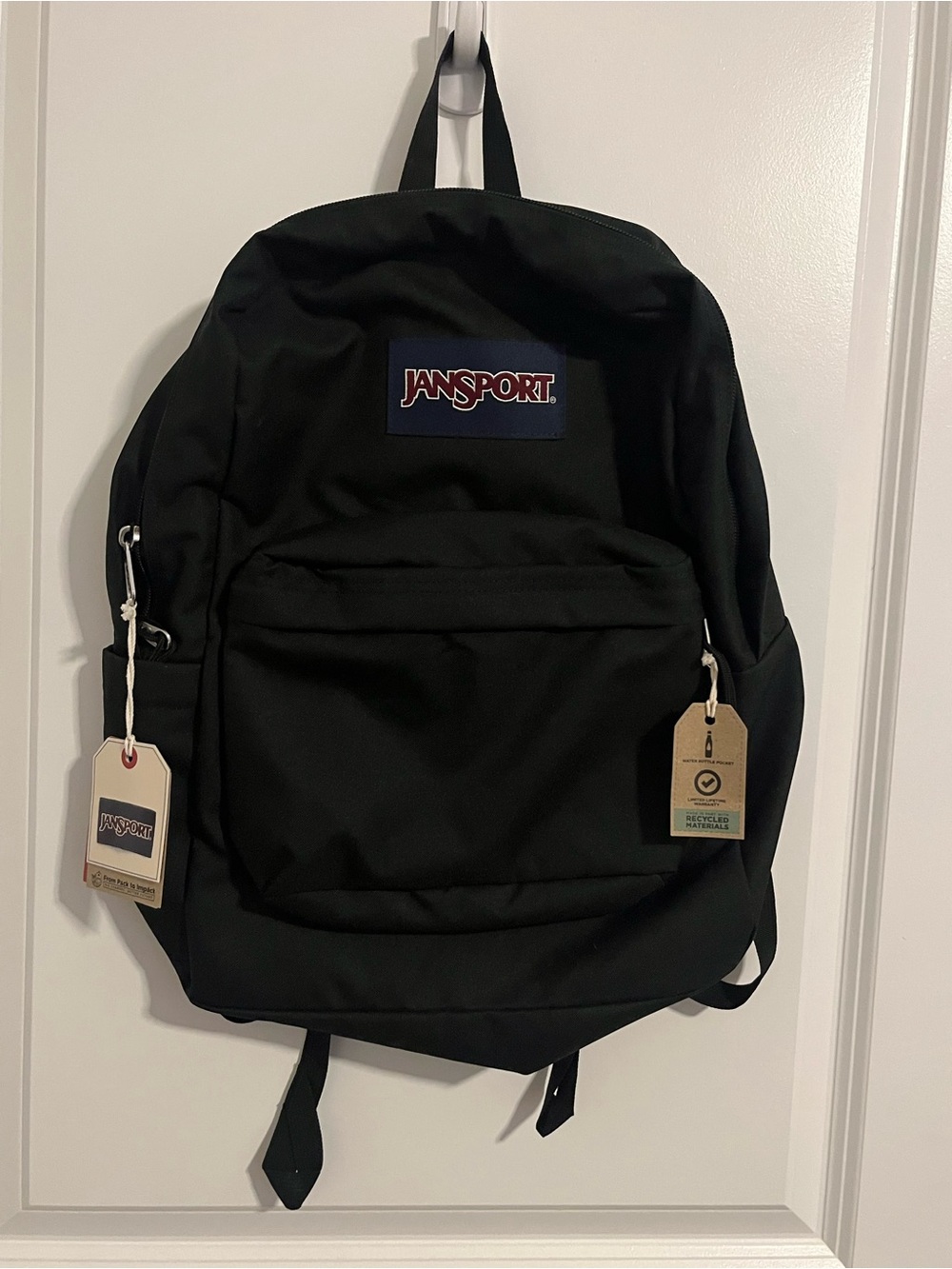 Jansport Black Everyday Backpack with Front Pocket
